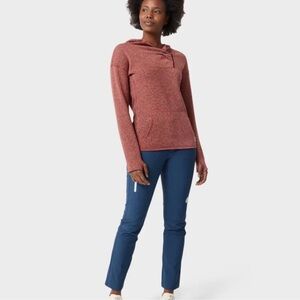 NWT Stio Sweetwater Fleece Hoodie in Desert Coral Heather